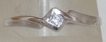drobný prsten kombinace mat lesk možný i jako zásnubní prsten